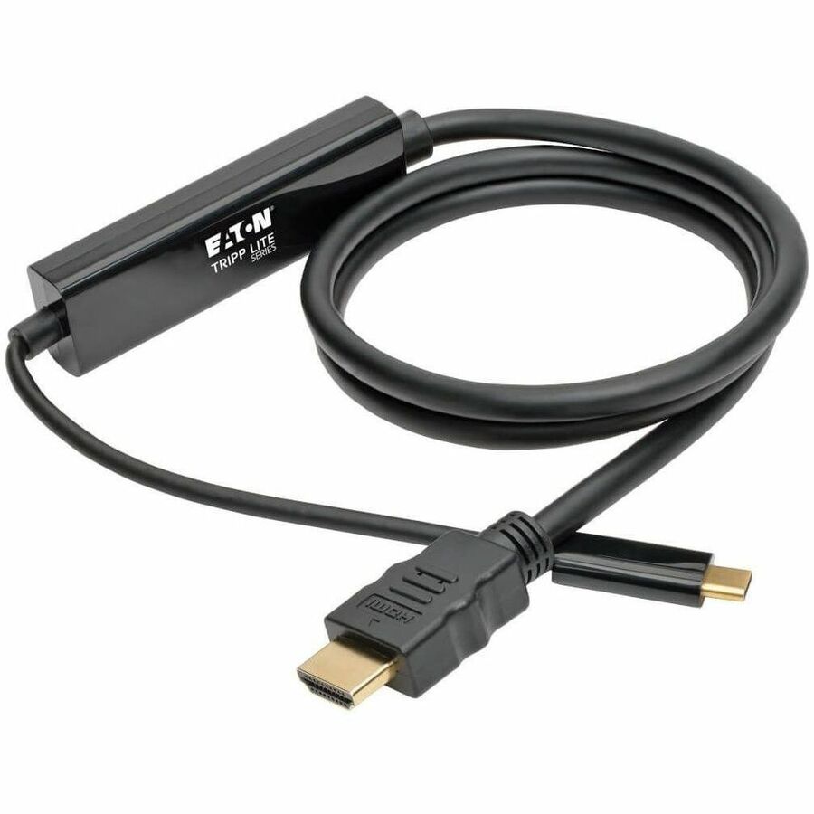 Eaton Tripp Lite Series USB-C to HDMI Active Adapter Cable (M/M), 4K, Black, 3 ft. (0.9 m) — U444-003-H