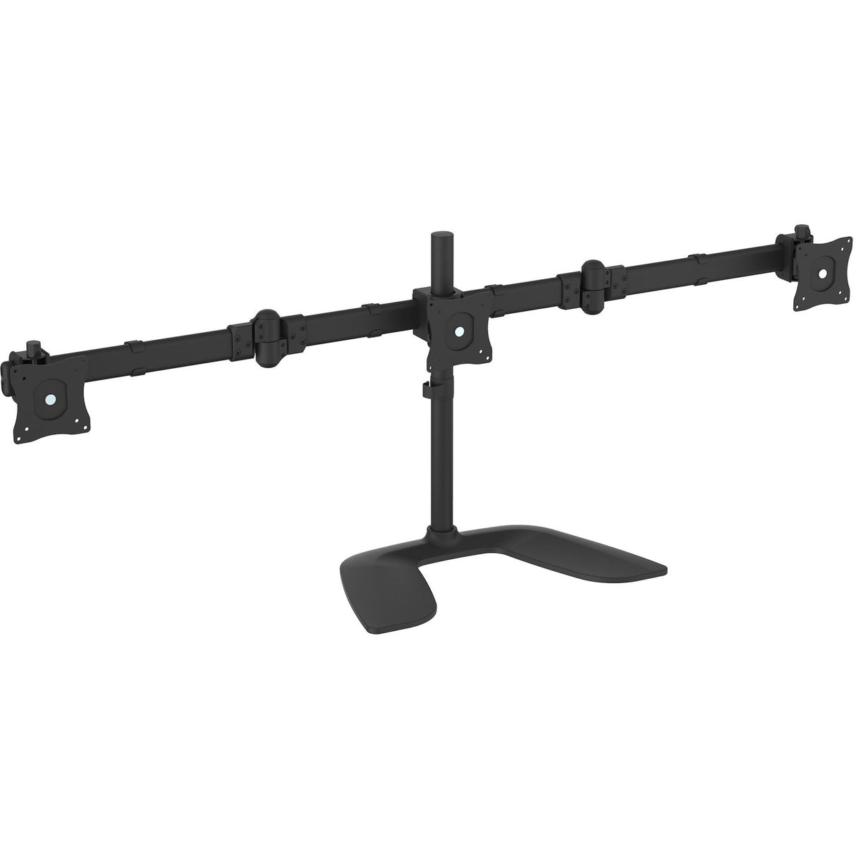 StarTech.com Triple Monitor Stand, Crossbar, Steel & Aluminum, For VESA Mount Monitors up to 27"(17.6lb/8kg), Monitor Stand, 3 Monitor Arm — ARMBARTRIO2