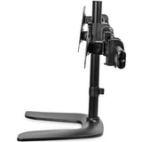 StarTech.com Triple Monitor Stand, Crossbar, Steel & Aluminum, For VESA Mount Monitors up to 27"(17.6lb/8kg), Monitor Stand, 3 Monitor Arm — ARMBARTRIO2