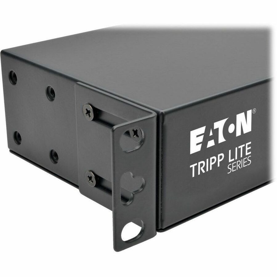 Eaton Tripp Lite Series 1.5kW Single-Phase Local Metered PDU + ISOBAR Surge Suppression, 3840 Joules, 100-127V Outlets (14 5-15R), 5-15P, 15 ft. (4.57 m) Cord, 1U Rack-Mount — PDUMH15-ISO