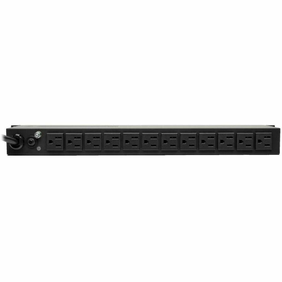 Eaton Tripp Lite Series 1.5kW Single-Phase Local Metered PDU + ISOBAR Surge Suppression, 3840 Joules, 100-127V Outlets (14 5-15R), 5-15P, 15 ft. (4.57 m) Cord, 1U Rack-Mount — PDUMH15-ISO