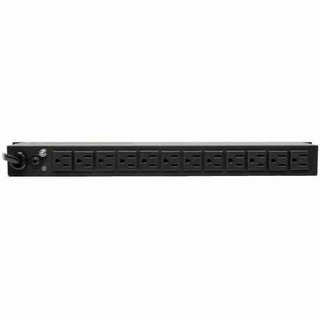 Eaton Tripp Lite Series 1.5kW Single-Phase Local Metered PDU + ISOBAR Surge Suppression, 3840 Joules, 100-127V Outlets (14 5-15R), 5-15P, 15 ft. (4.57 m) Cord, 1U Rack-Mount — PDUMH15-ISO