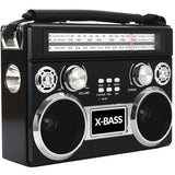 Supersonic Portable 3 Band Radio with Bluetooth and Flashlight — SC-1097BT