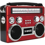 Supersonic Portable 3 Band Radio with Bluetooth and Flashlight — SC-1097BT