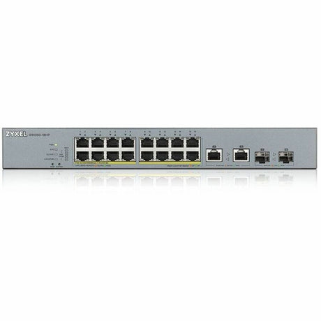 ZYXEL GS1350-18HP 16-Port Gigabit Smart Nebula Cloud Managed PoE Switch | 16 PoE+ Ports at 250W with 2 SFP Uplinks — GS1350-18HP