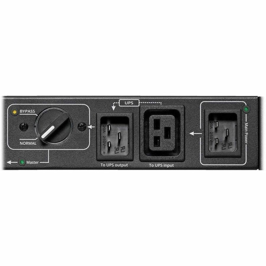 Eaton Tripp Lite Series 220-240V 13A Single-Phase Hot-Swap PDU with Manual Bypass - 4 BS1363 Outlets, C20 & BS1363 Inputs, Rack/Wall — PDUBHV20B