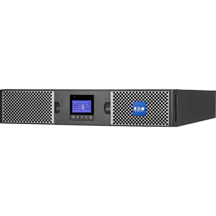 Eaton 9PX 2200VA 2000W 208V Online Double-Conversion UPS - L6-20P, 8 C13, 2 C19 Outlets, Lithium-ion Battery, Cybersecure Network Card Option, 2U Rack/Tower — 9PX2200GRT-L