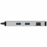 Eaton Tripp Lite Series USB-C Dock, Dual Display - 4K 60 Hz HDMI, USB 3.x (5Gbps) Hub Ports, GbE, Memory Card, 100W PD Charging, Gray — U442-DOCK8G-GG
