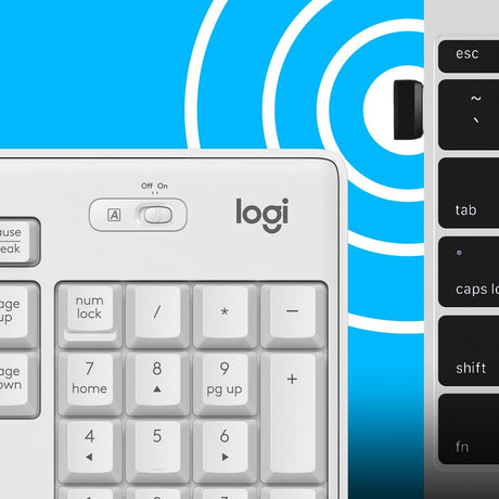 Logitech MK295 Silent Wireless Mouse & Keyboard Combo with SilentTouch Technology, Full Numpad, Advanced Optical Tracking, Lag-Free Wireless, 90% Less Noise — 920-009783