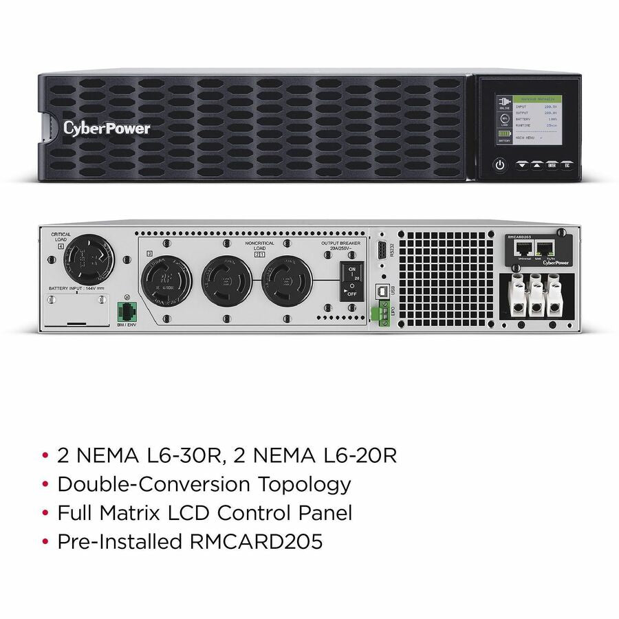 CyberPower OL6KRTHD Smart App Online UPS Systems — OL6KRTHD