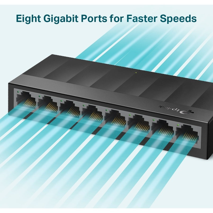 TP-Link LS1008G - Litewave 8 Port Gigabit Ethernet Switch — LS1008G