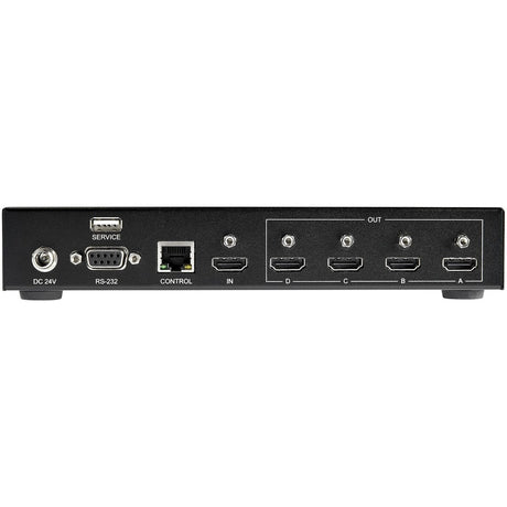 StarTech.com 2x2 HDMI Video Wall Controller, 4K 60Hz Input to 4x 1080p Output, 1 to 4 Port Multi-Screen Processor, RS-232/Ethernet Control — ST124HDVW