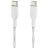 Belkin Braided USB-C to USB-C Cable (1m / 3.3ft, White) — CAB004bt1MWH