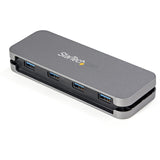 StarTech.com 4 Port USB 3.0 Hub, 4x USB-A, 5Gbps Laptop/Desktop USB Type-A Hub, USB Bus Powered, 28cm Long Cable with Cable Management — HB30AM4AB
