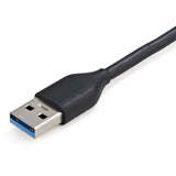 StarTech.com 4 Port USB 3.0 Hub, 4x USB-A, 5Gbps Laptop/Desktop USB Type-A Hub, USB Bus Powered, 28cm Long Cable with Cable Management — HB30AM4AB