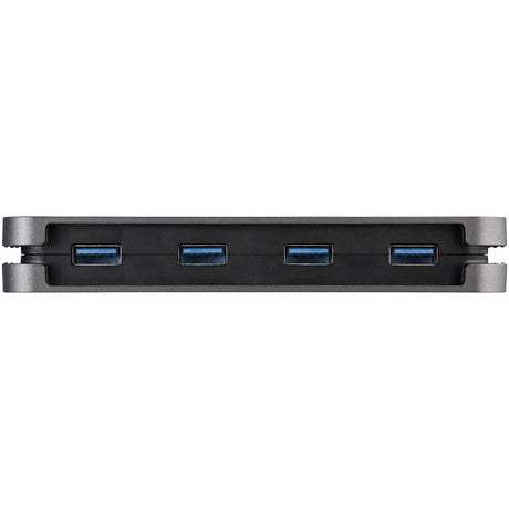 StarTech.com 4 Port USB 3.0 Hub, 4x USB-A, 5Gbps Laptop/Desktop USB Type-A Hub, USB Bus Powered, 28cm Long Cable with Cable Management — HB30AM4AB