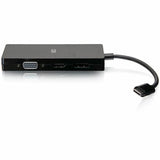 C2G USB-C&reg; Multiport Adapter, 4-in-1 Video Adapter with HDMI&reg;, DisplayPort&trade;, DVI, and VGA - 4K 60Hz — C2G54454