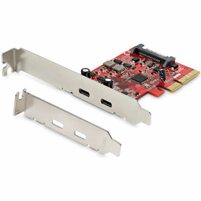 StarTech.com 2-Port USB 3.2 Gen 2 PCIe Card, USB-C 10Gbps PCI Express 3.0 x4 Controller, USB Type-C, Data Only, Windows/macOS/Linux, TAA — PEXUSB312C3