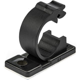 StarTech.com 100 Self Adhesive Cable Management Clips - Ethernet/Network Cable/Office Desk Cord Organizer - Sticky Wire Holder/Clamp Black — CBMCC2
