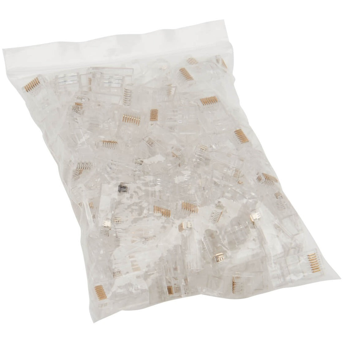 Eaton Tripp Lite Series Cat6 RJ45 Pass-Through UTP Modular Plug, 100 Pack, TAA — N232-100-UTP