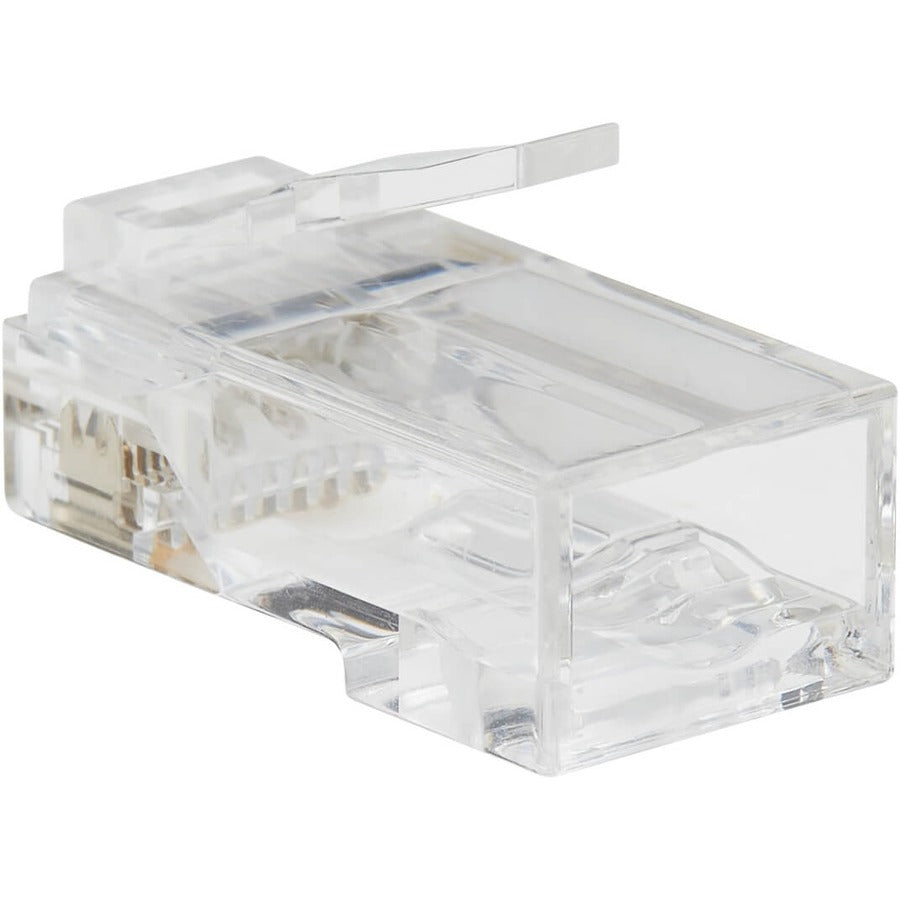 Eaton Tripp Lite Series Cat6 RJ45 Pass-Through UTP Modular Plug, 100 Pack, TAA — N232-100-UTP