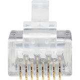 Eaton Tripp Lite Series Cat6 RJ45 Pass-Through UTP Modular Plug, 100 Pack, TAA — N232-100-UTP