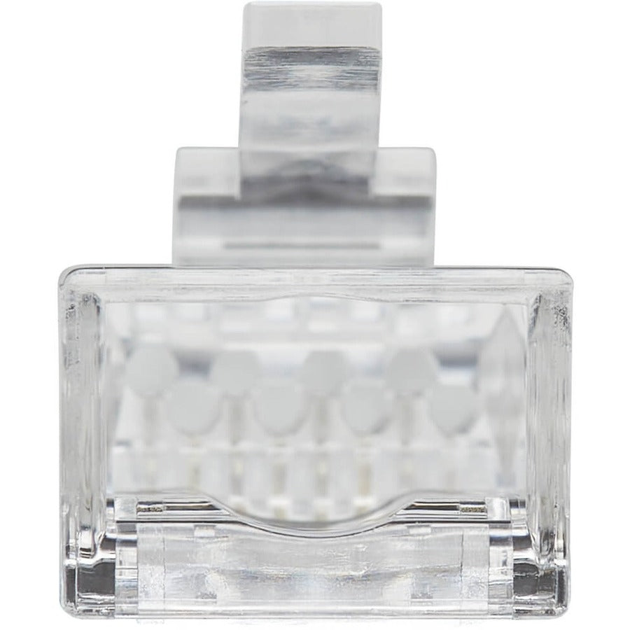 Eaton Tripp Lite Series Cat6 RJ45 Pass-Through UTP Modular Plug, 100 Pack, TAA — N232-100-UTP