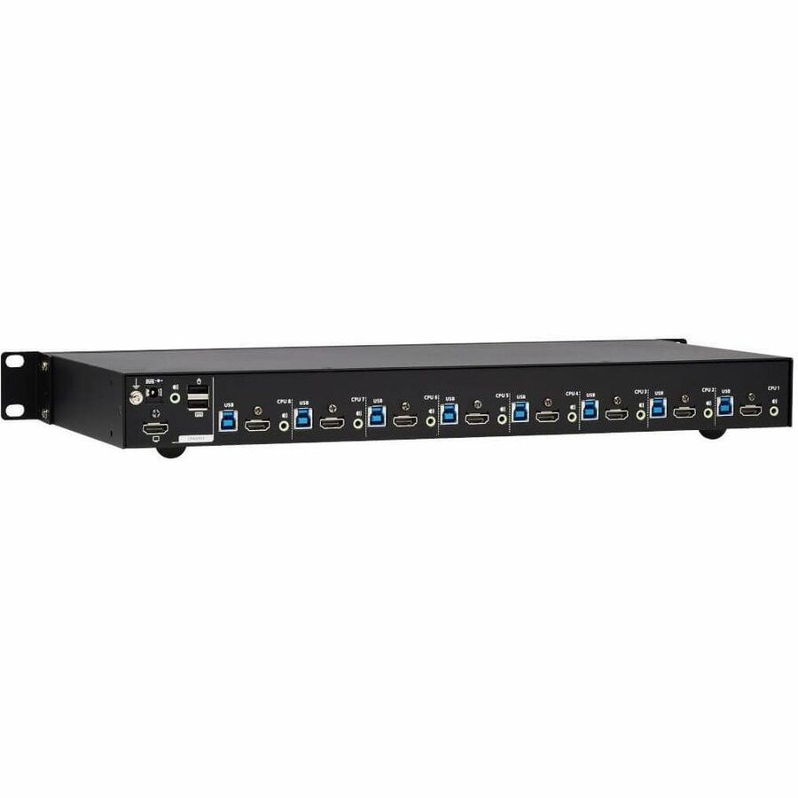 Eaton Tripp Lite Series 8-Port 4K HDMI/USB KVM Switch - 4K 60 Hz Video/Audio, USB Peripheral Sharing, 1U Rack-Mount, TAA — B024-H4U08