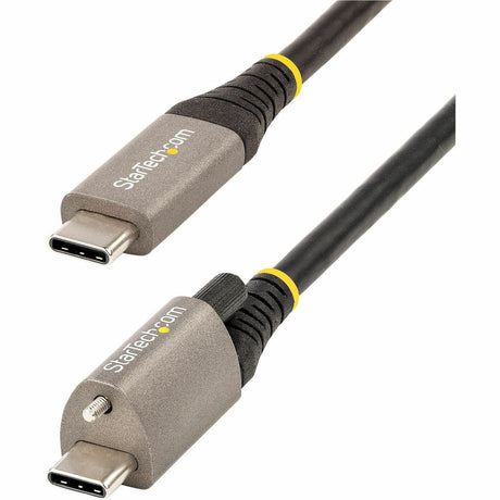 StarTech.com 20in 50cm Top Single Screw Locking USB C Cable 10Gbps, USB 3.1 Type-C Cable, 5A/100W PD, DP Alt Mode, USB-C to C Cord — USB31CCTLKV50CM