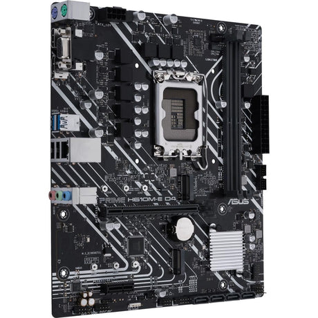 Asus Prime H610M-E D4-CSM Desktop Motherboard - Intel H610 Chipset - Socket LGA-1700 — PRIME-H610M-E-D4-CSM