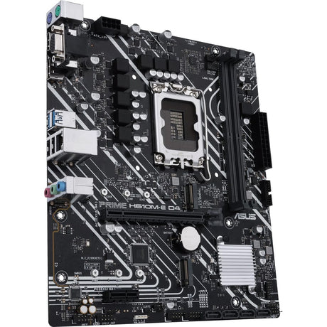 Asus Prime H610M-E D4-CSM Desktop Motherboard - Intel H610 Chipset - Socket LGA-1700 — PRIME-H610M-E-D4-CSM