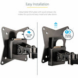 StarTech.com Desk Mount Monitor Arm for Single VESA Display 49"(17.6lb/8kg), Full Motion Articulating & Height Adjustable, C-Clamp/Grommet — ARMPIVOTE2