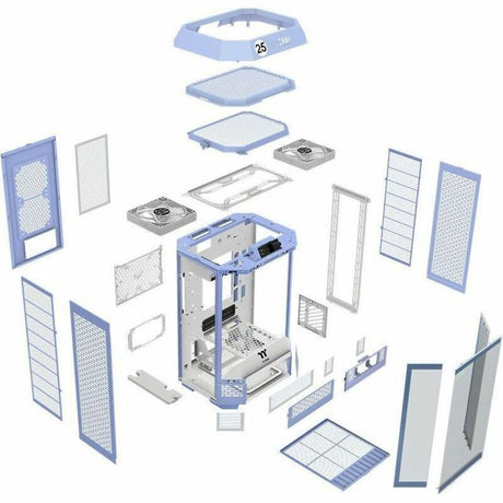 Thermaltake The Tower 300 Hydrangea Blue Micro Tower Chassis — CA-1Y4-00SFWN-00