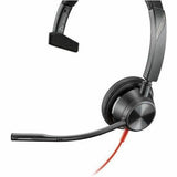 Poly Blackwire 3310 Monaural USB-C Headset + USBC/A Adapter — 8X215AA
