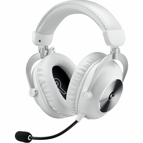 Logitech G PRO X 2 LIGHTSPEED Wireless Gaming Headset, Detachable Boom Mic, 50mm Graphene Drivers, DTS:X Headphone 2.0-7.1 Surround, Bluetooth/USB/3.5mm Aux, for PC, PS5, PS4, Nintendo Switch, White — 981-001268