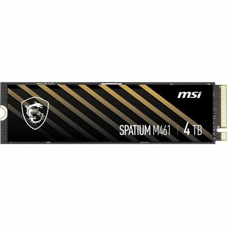 MSI SPATIUM M461 SM461N4TB 4 TB Solid State Drive - M.2 2280 Internal - PCI Express NVMe (PCI Express NVMe 4.0 x4) — SM461N4TB