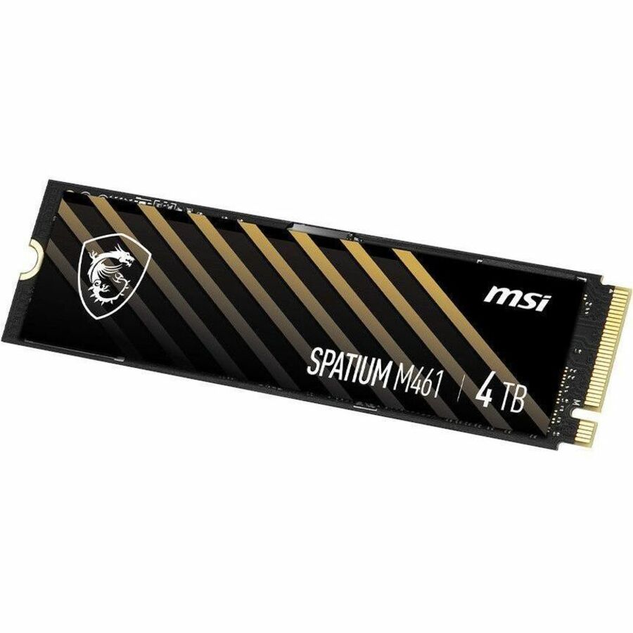 MSI SPATIUM M461 SM461N4TB 4 TB Solid State Drive - M.2 2280 Internal - PCI Express NVMe (PCI Express NVMe 4.0 x4) — SM461N4TB