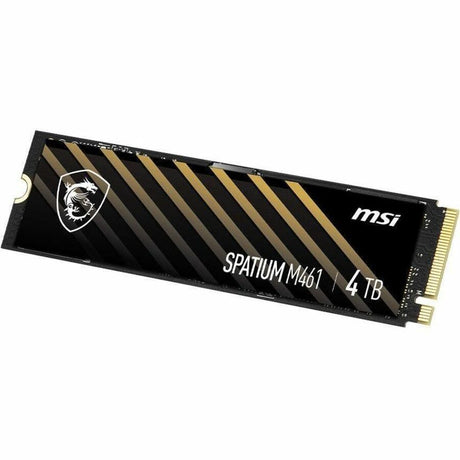 MSI SPATIUM M461 SM461N4TB 4 TB Solid State Drive - M.2 2280 Internal - PCI Express NVMe (PCI Express NVMe 4.0 x4) — SM461N4TB