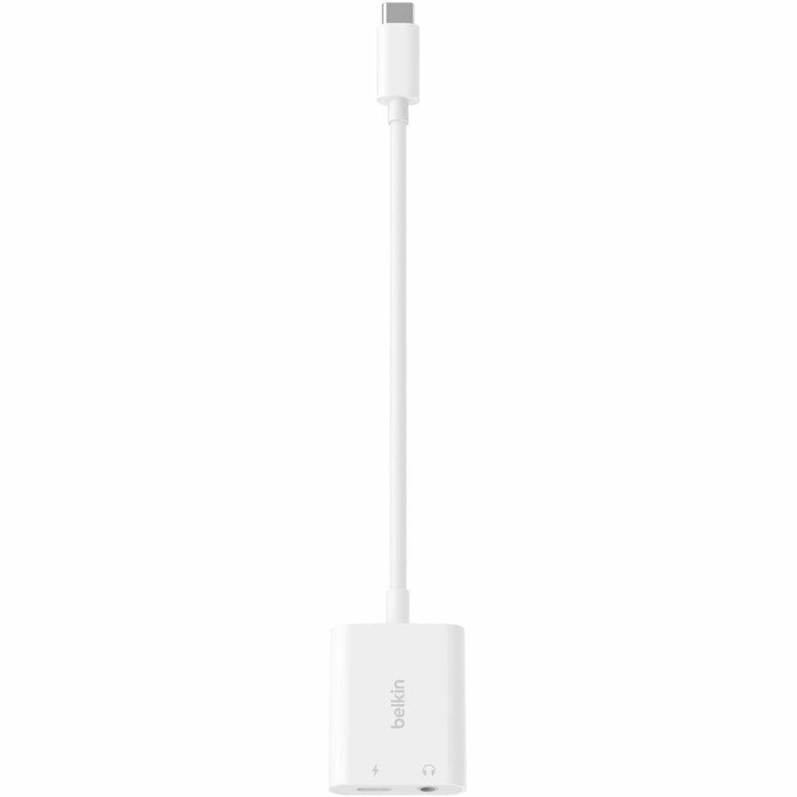Belkin RockStar 3.5mm Audio + USB-C Charge Adapter — NPA004BTWH