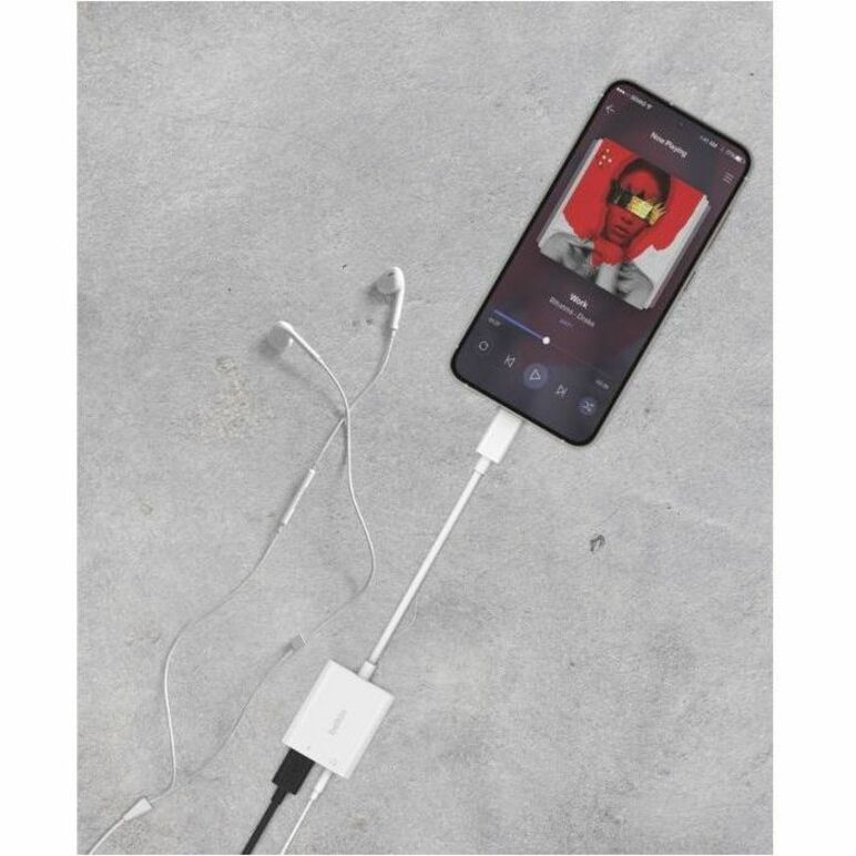 Belkin RockStar 3.5mm Audio + USB-C Charge Adapter — NPA004BTWH