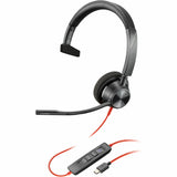 Poly Blackwire 3310 Microsoft Teams Certified Headset +USB-C/A Adapter TAA — 760Q7AA