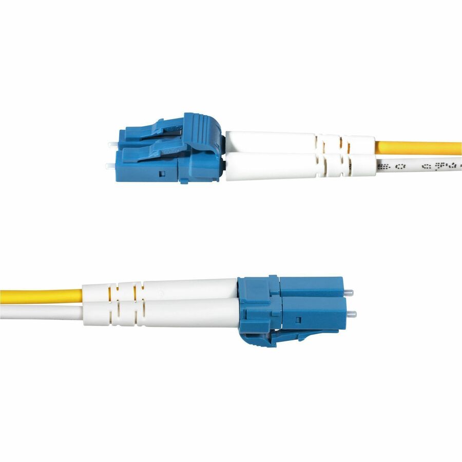 StarTech.com 6m (19.7ft) LC to LC (UPC) OS2 Single Mode Duplex Fiber Optic Cable, 9/125, 100G, Low Insertion Loss, LSZH Fiber Jumper Cord — SMDOS2LCLC6M