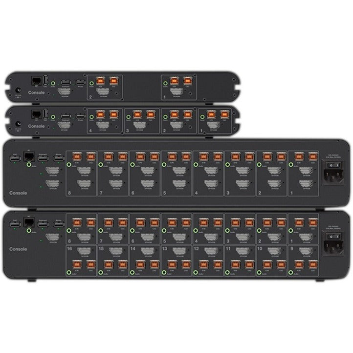 Belkin Universal 2nd Gen Secure KVM Switch, 16-Port Single Head w/ CAC — F1DN116KVM-UN-4