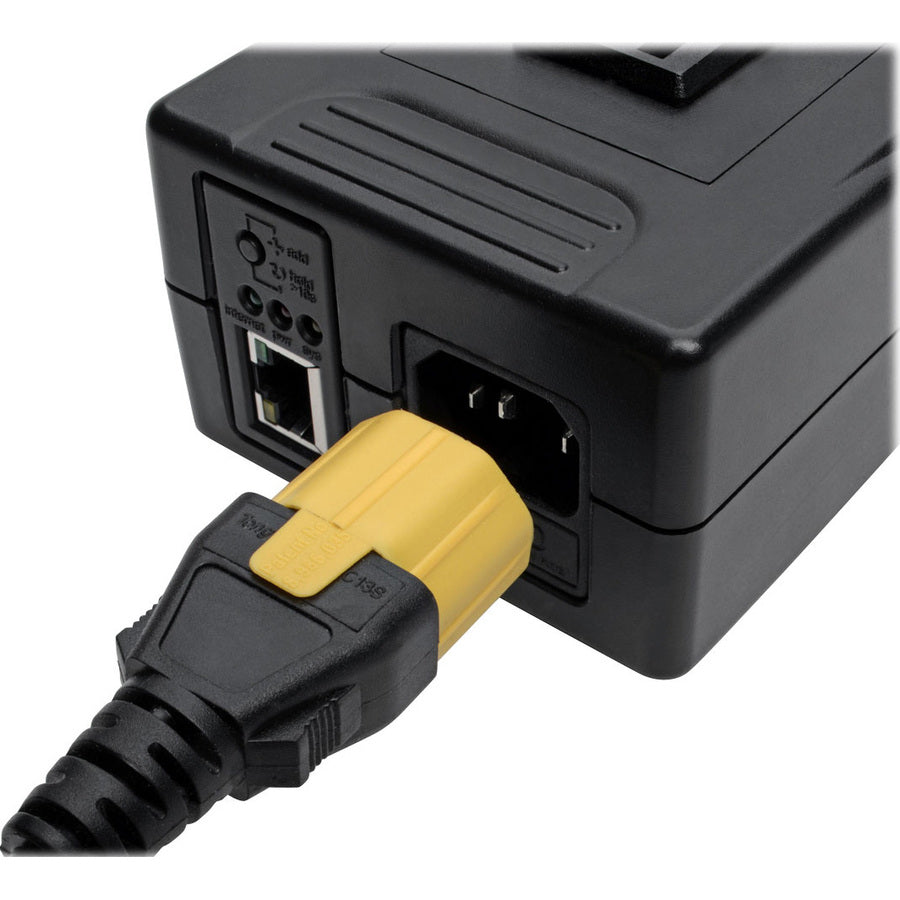 Eaton Tripp Lite Series Plug-Lock Inserts, C13 Power Cord to C14 Outlet, Yellow, 100 Pack — PLC14YW