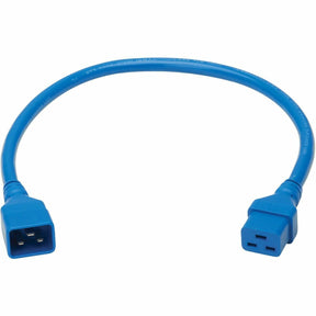 Eaton Tripp Lite Series Power Extension Cord, C20 to C19 - Heavy-Duty, 20A, 250V, 12 AWG, 2 ft. (0.6 m), Blue — P036-002-ABL