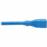 Eaton Tripp Lite Series Power Extension Cord, C20 to C19 - Heavy-Duty, 20A, 250V, 12 AWG, 2 ft. (0.6 m), Blue — P036-002-ABL
