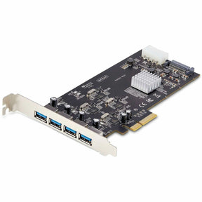 StarTech.com 4-Port USB PCIe Card, USB 3.2 5Gbps, PCI Express Expansion Card with 4x Independent USB Controllers, 4x USB-A Ports — P5Q4A-USB-CARD