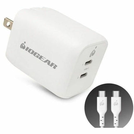 IOGEAR GearPower Dual USB-C 65W GaN Charger — GPAWC65W