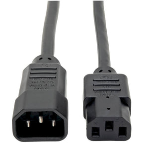 Eaton Tripp Lite Series PDU Power Cord, C13 to C14 - 10A, 250V, 18 AWG, 10 ft. (3.05 m), Black — P004-010