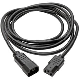 Eaton Tripp Lite Series PDU Power Cord, C13 to C14 - 10A, 250V, 18 AWG, 10 ft. (3.05 m), Black — P004-010